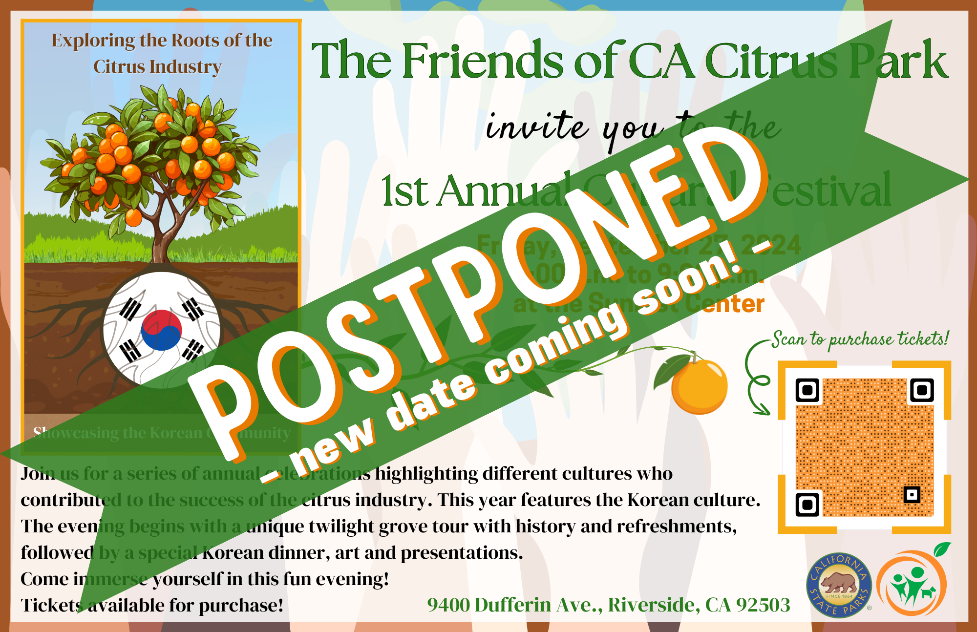 Fall Cultural Event - postponed 